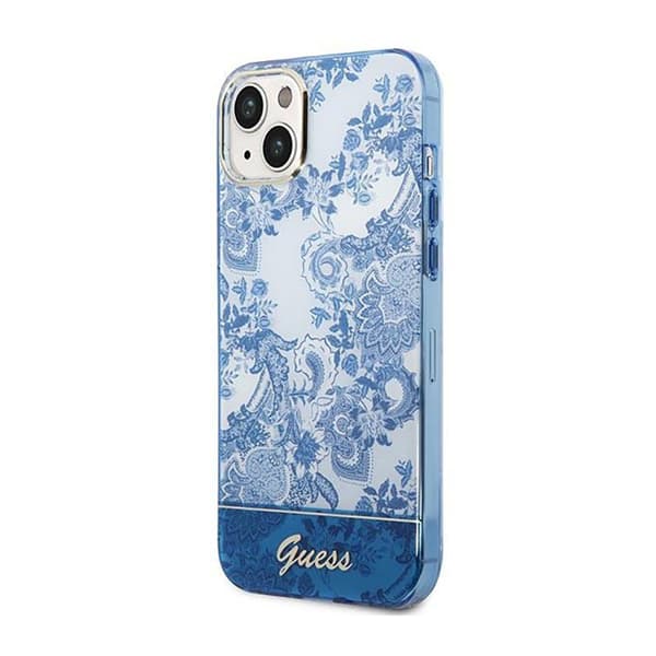 GuessPorcelainCollection-FodralföriPhone14Plus(blå)