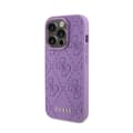 Pikkukuva 2 / 2: Guess Leather 4G Stamped - Case for iPhone 15 Pro (Purple)