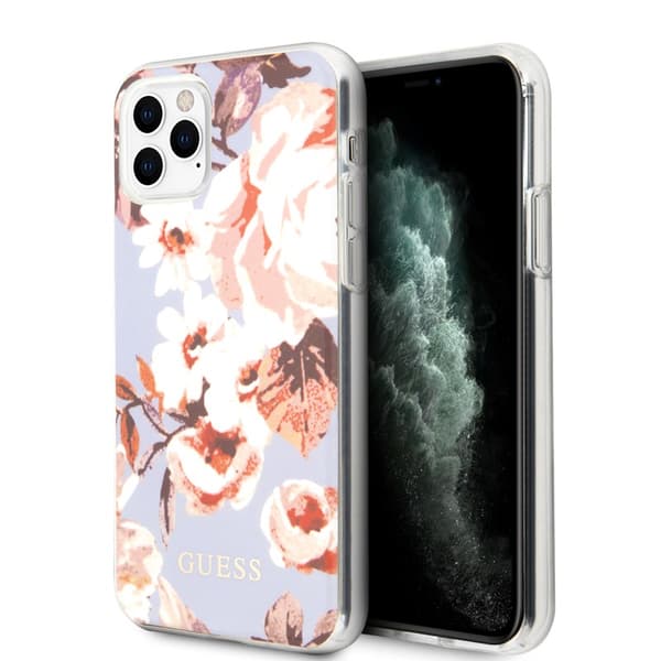 GuessFlowerCaseN2-koteloiPhone11ProMaxille(lila)