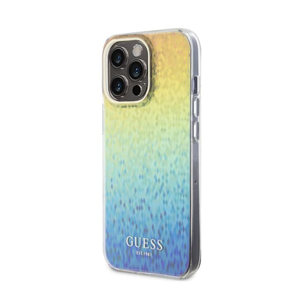 GuessIMLFacetedMirrorDiscoIridescent-FodralföriPhone15ProMax(Iridescent)