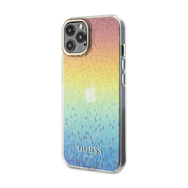 GuessIMLFacetedMirrorDiscoIridescent-FodralföriPhone12/iPhone12Pro(Iridescent)