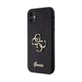 Miniatyrbillede 2 af 2: Guess Glitter Script Big 4G - iPhone 11 Case (black)