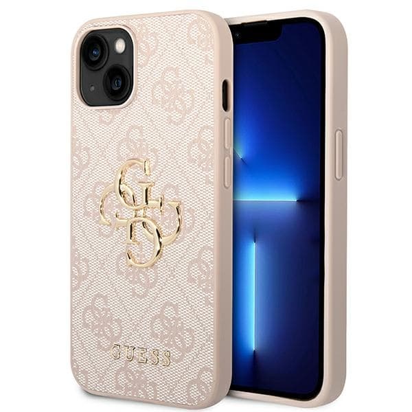Guess4GBigMetalLogoCoveriPhone14(Pink)