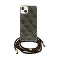 Miniatyrbild 2 av 2: GuessCrossbodyCord4GPrint-iPhone15-fodral(brunt)