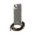 Miniatyrbild 1 av 2: GuessCrossbodyCord4GPrint-iPhone15-fodral(brunt)