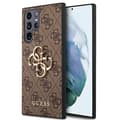 Miniatyrbillede 1 af 2: Guess 4G Big Metal Logo - Sasmung Galaxy S22 Ultra (Brown)