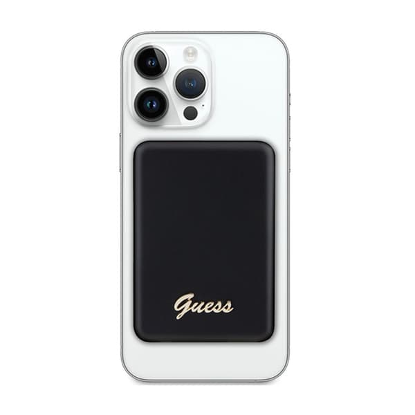 GuessMetalScriptLogoMagSafe-PowerBankinduktiv5000mAh15WMagSafe(svart)