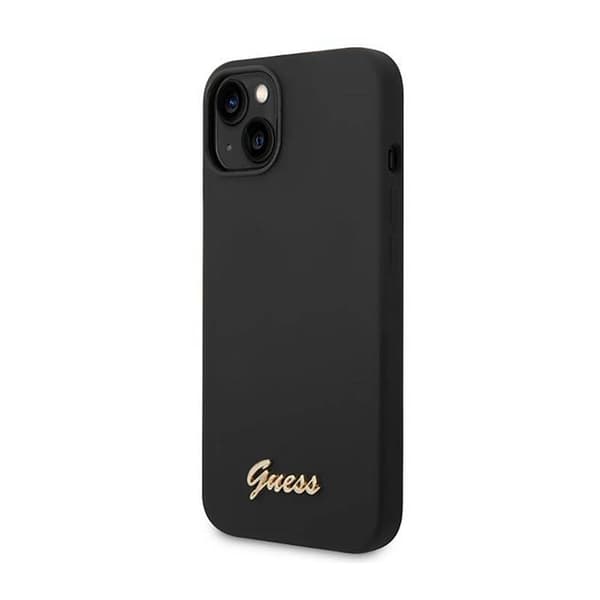 Guess Silicone Vintage - Case for iPhone 14 Plus (black)