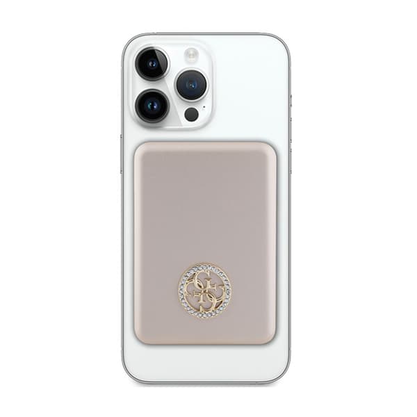 Guess4GStrassedMetalLogoMagSafe-PowerBankinduktiv5000mAh15WMagSafe(guld)