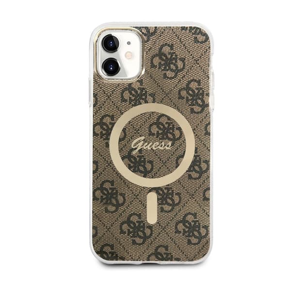 Guess4GMagSafe-FodralföriPhone11(brun)