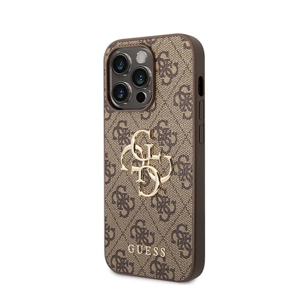 Guess4GBigMetalLogo-CovertiliPhone15Pro(brun)
