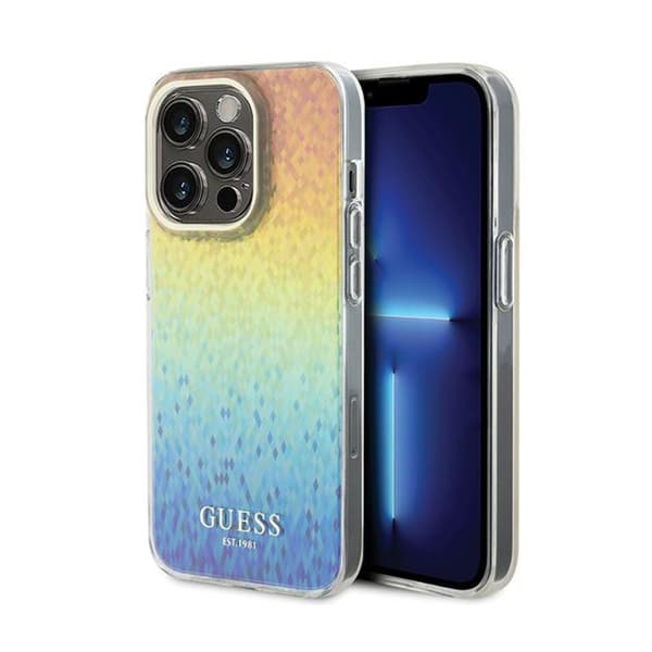 Guess IML Faceted Mirror Disco Iridescent - Case for iPhone 14 Pro (Iridescent)