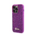 Miniatyrbillede 2 af 2: GuessDiscoMetalScript-CovertiliPhone15Pro(Fuchsia)