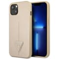Miniatyrbillede 1 af 2: GuessSaffianoTriangleLogoCover-CovertiliPhone14Plus(Beige)
