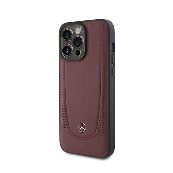 MercedesLeatherUrbanLine-FodralföriPhone15Pro(röd)