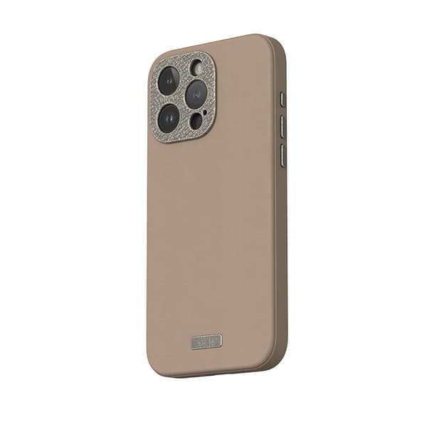 Moshi Napa MagSafe - Lædercover til iPhone 15 Pro (Woodsmoke Brown)
