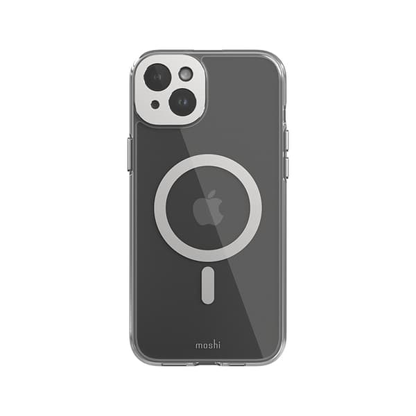 Moshi iGlaze MagSafe - Fodral för iPhone 15 Plus (Luna Silver)