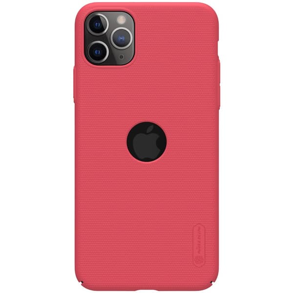 Nillkin Super Frosted Shield - Etui til Apple iPhone 11 Pro Max med logo (lyserød)