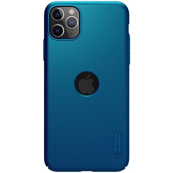 NillkinSuperFrostedShield-SuojakuoriAppleiPhone11ProMaxillezwycięciemnalogo(PeacockBlue)