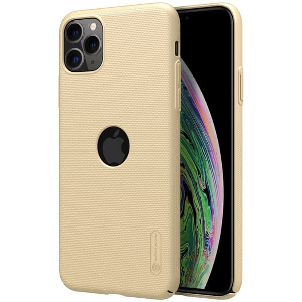 NillkinSuperFrostedShield-koteloAppleiPhone11ProMaxillezwycięciemnalogo(kultainen)