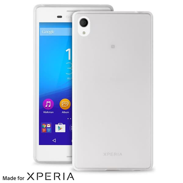 PURO Ultra Slim "0.3" Cover MFX - Kotelosarja + kalvo Xperia M4 AQUA -näytölle (läpinäkyvä)