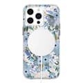 Miniatyrbild 2 av 2: Rifle Paper Clear MagSafe - iPhone 15 Pro Max Case (Garden Party Blue)
