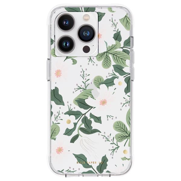 Rifle Paper Clear - Cover til iPhone 14 Pro (Willow)