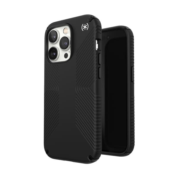 SpeckPresidio2Grip-CovertiliPhone14PromedMICROBAN-coating(sort/sort/hvid)