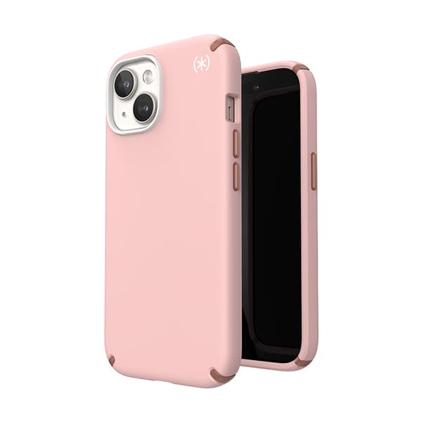 Speck Presidio2 Pro Magsafe - Etui til iPhone 15 / iPhone 14 / iPhone 13 (Dahlia Pink / Rose Copper / White)