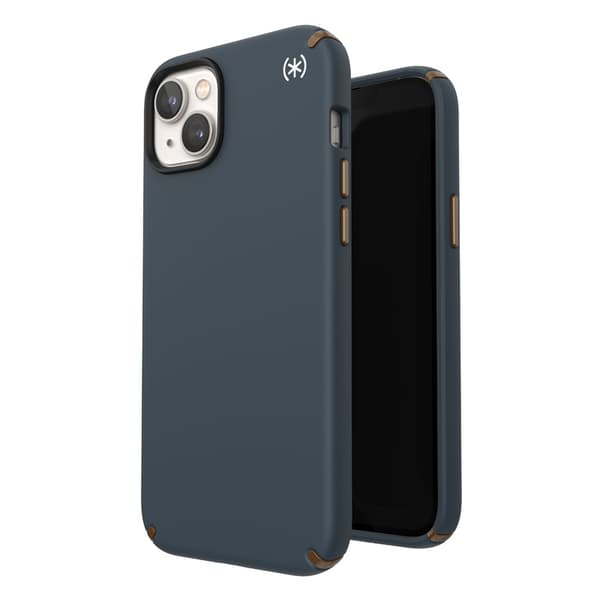 Speck Presidio2 Pro - Cover til iPhone 15 Plus / 14 Plus med MICROBAN-coating (Charcoal / Cool Bronze / Slate)