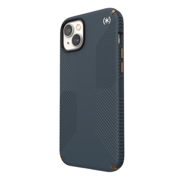 Presidio2Grip-koteloiPhone15Plus/14Plus-puhelimelleMICROBAN-pinnoitteella(hiili/viileäpronssi/liuskekivi)