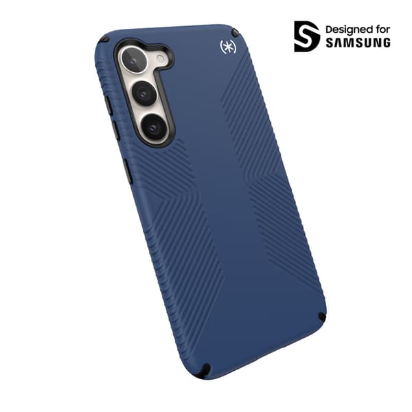 SpeckPresidio2Grip-Anti-slipcovertilSamsungGalaxyS23+(kystblå/sort)
