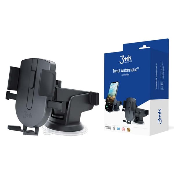 3mkTwistAutomaticCarHolder-GravityCarHolder(Black) Svart