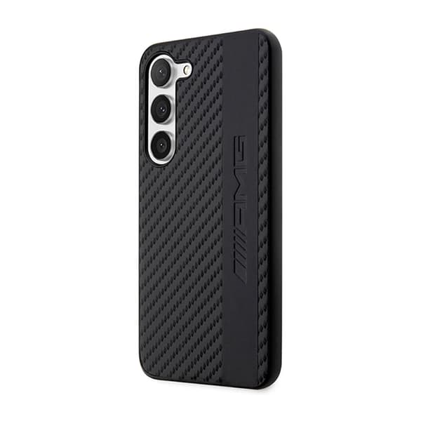 AMGCarbonStripe&Relief-FodralförSamsungGalaxyS23+(svart)