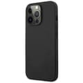 Pikkukuva 2 / 2: AMGLeatherHotStamped-KoteloiPhone14ProMaxille(musta)