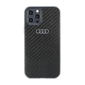 Miniatyrbillede 1 af 2: AudiCarbonFiber-CovertiliPhone12/iPhone12Pro(sort)
