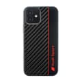Miniatyrbillede 1 af 2: AudiCarbonFiberStripe-EtuitiliPhone12/iPhone12Pro(sort)