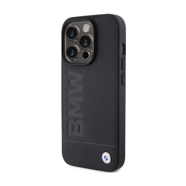 BMWLeatherHotStamp-FodralföriPhone15Pro(svart)