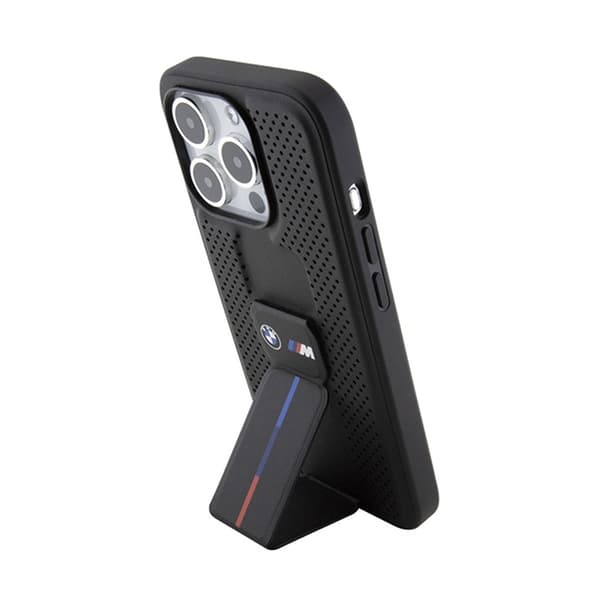 BMWGripStandSmooth&Reiitetty-KoteloiPhone15Prolle(musta)