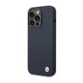 Miniatyrbillede 2 af 2: BMWLiquidSiliconeCoverMetalLogoMagSafe-CovertiliPhone14ProMax(Marineblå)
