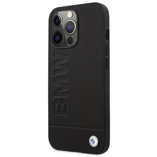 BMWLeatherHotStampMagSafe-KoteloiPhone14ProMaxille(musta)