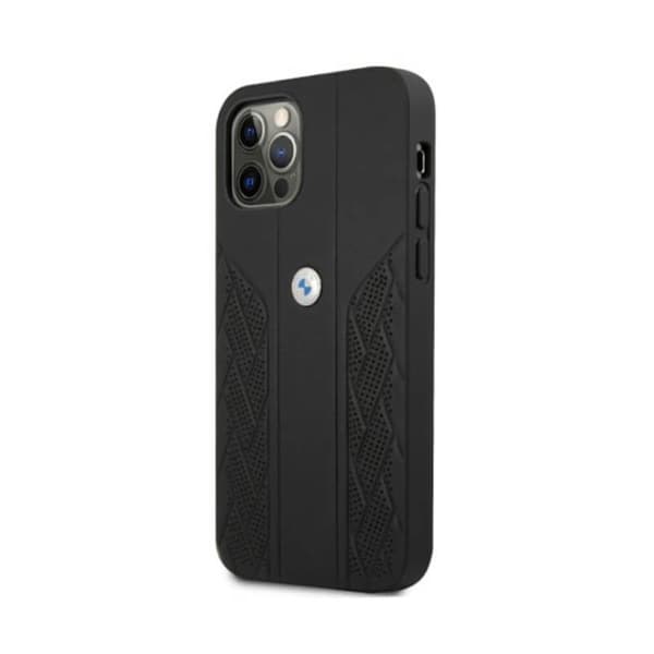 BMWLeatherCurvePerforate-koteloiPhone12:lle/iPhone12Prolle(musta)