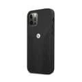 Pikkukuva 2 / 2: BMWLeatherCurvePerforate-koteloiPhone12:lle/iPhone12Prolle(musta)