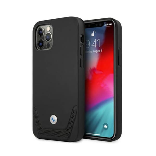 BMWLeatherPerforate-KoteloiPhone12:lle/iPhone12Prolle(musta)