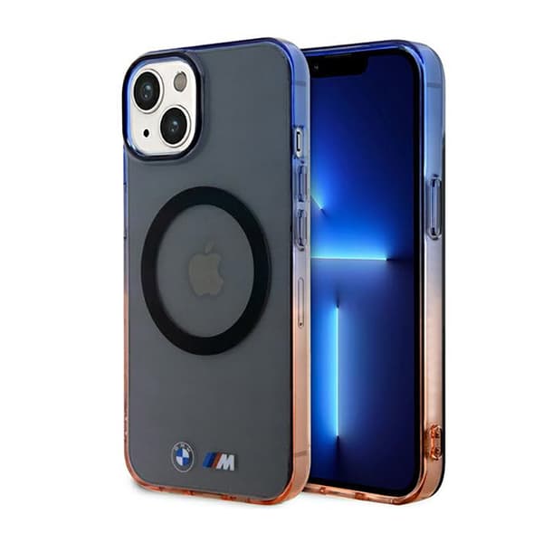 BMWGradientBumperMagSafe-koteloiPhone14Plus:lle(harmaa)