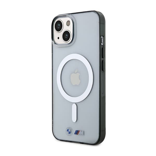 BMWSilverRingMagSafe-koteloiPhone14Plus-puhelimelle(läpinäkyvä)