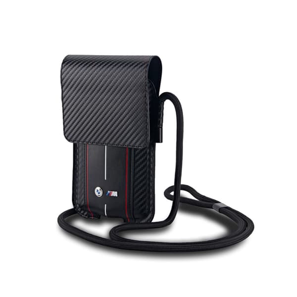BMW Carbon Red Stripes tegnebogstaske - Telefonetui (sort)