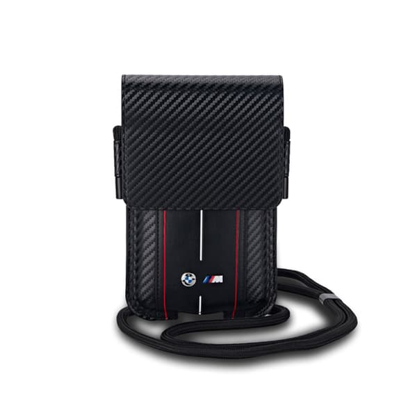 BMW Carbon Red Stripes tegnebogstaske - Telefonetui (sort)