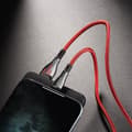 Miniatyrbillede 2 af 2: Borofone Highway - 1.2m USB to Lightning Connection Cable (Black / Red)
