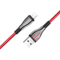 Miniatyrbillede 1 af 2: Borofone Highway - 1.2m USB to Lightning Connection Cable (Black / Red)